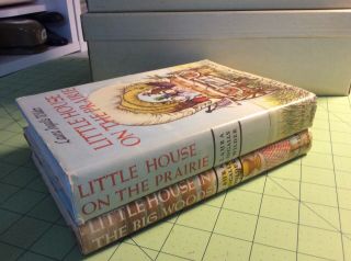 (2) Vintage Hardcover Books - Laura Ingalls Wilder Little House On The Praire. 3