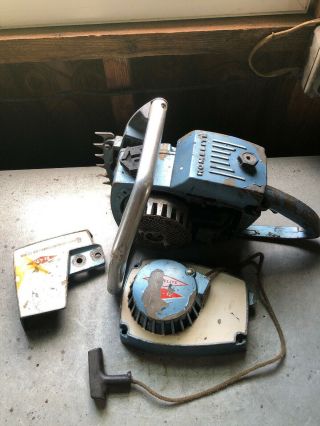 Vintage Homelite Xl - 12 Chainsaw Blue Powerhead Parts Repair Xl12 Port Chester Ny