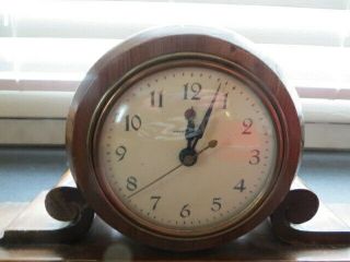 Vintage General Electric Clock - Model AB - 3F02M Wood 2