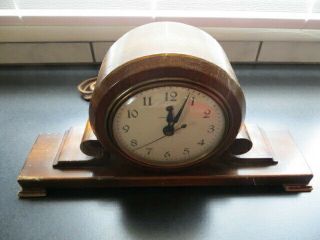 Vintage General Electric Clock - Model AB - 3F02M Wood 3