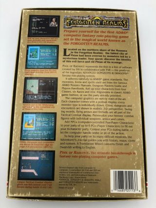 Pool of Radiance (Gold Box,  by SSI) for Commodore 64/128,  including Clue Book 2