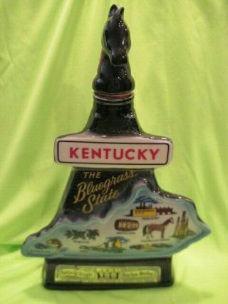 Vintage 1967 Jim Beam Kentucky " The Bluegrass State " Decanter