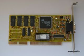 Cirrus Logic CL - GD5424 512KB ISA VGA Video Graphics Card for PC286/386/486 4