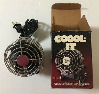 Vintage - Gould - Cool - It Personal Electric Mini Desk Fan Model 900 - 4154 Read
