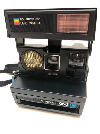 Vintage Polaroid 600 Land Camera Autofocus 660 Se