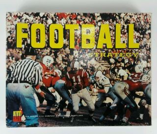 Avalon Hill Football Strategy Board Game 1962 Vintage Sports Complete Large Box