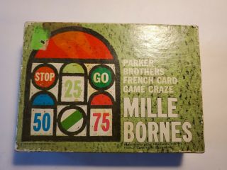 Vintage Mille Bornes French Card Game 1962 Parker Brothers Complete