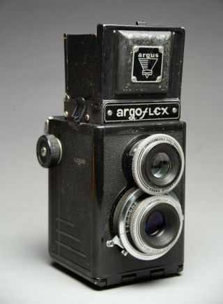 Vintage Argus Argoflex 620 Film Tlr Twin Lens Reflex Camera 75mm Varex F/4.  5