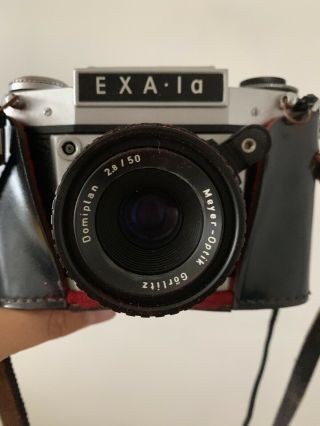 Exa 1a Small Vintage German Slr Ihagee Camera Cla Zeis Tessar Prism