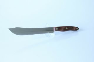 Vintage Cutco 22 8 " In.  Butcher Knife (orange Swirl Handle)