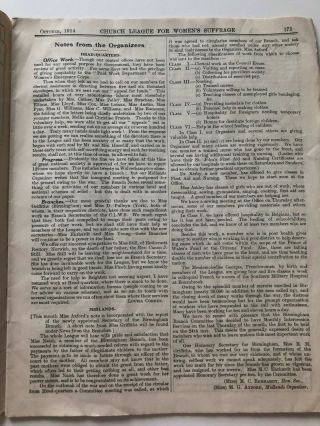 rare 1914 SUFFRAGIST newspaper THE CHURCH LEAGUE FOR WOMEN ' S SUFFRAGE 2