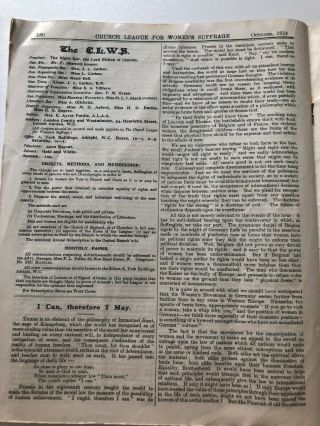 rare 1914 SUFFRAGIST newspaper THE CHURCH LEAGUE FOR WOMEN ' S SUFFRAGE 3