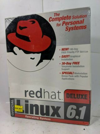 Nos Red Hat Linux Deluxe 6.  1 Operating System