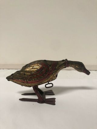 Vintage 1920 ' s Louis Marx Golden Goose Litho Metal Wind Up Tin Toy 3