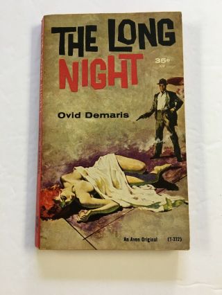 The Long Night Ovid Demaris Vintage Mystery Sleaze Gga Paperback Avon