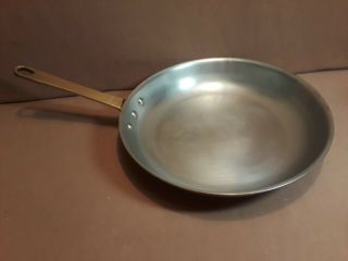 Vintage Copper Fry Pan Stainless Steel Lined 11,  " 2.  2mm