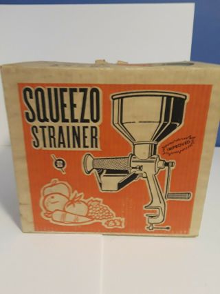 Vintage All Metal Squeezo Strainer 400 - Ts Food Processor For Canning