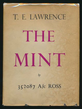 T.  E.  Lawrence Of Arabia The 1955 First Edition,  Dust Jacket