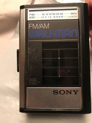 Vintage Sony Walkman Wm - F41 Am/fm Radio Cassette Tape Player Repair