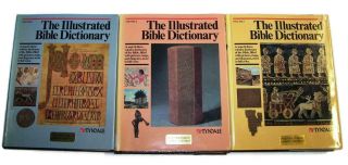 3 Vtg The Illustrated Bible Dictionary,  Vol.  I Ii Iii Tyndale Revised Book - Sh2