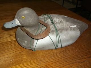 A609 Vintage Duck Decoy Herters With Cast Iron Weight