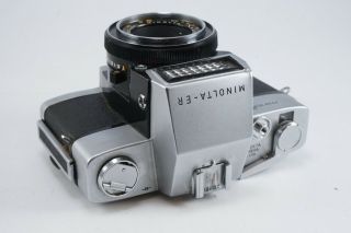 GOOD Minolta Minolta - ER 35mm SLR Film Camera w/ Rokkor 45mm f2.  8 Lens 5