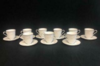 Set Of 9 Vintage Noritake Tea Cups And Saucers Temptation Series