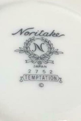 Set of 9 Vintage Noritake Tea Cups and Saucers Temptation Series 5