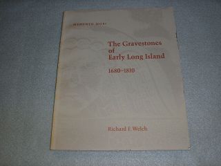 Gravestones Of Early Long Island 1610 York Ny Town History Book Illustrated