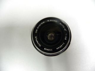 Vtg Olympus OM - System Zuiko Auto - W 35mm F/2.  8 1:2.  8 Camera Lens & Case (A25) 2