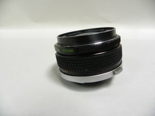 Vtg Olympus OM - System Zuiko Auto - W 35mm F/2.  8 1:2.  8 Camera Lens & Case (A25) 4