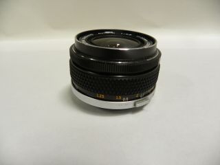Vtg Olympus OM - System Zuiko Auto - W 35mm F/2.  8 1:2.  8 Camera Lens & Case (A25) 6