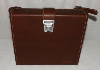 Vintage Polaroid Sx - 70 Leather Carrying Case (only) With Shoulder Strap