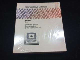 Commodore 64,  Compuserve Vidtex Software In Package