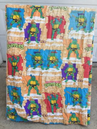 Teenage Mutant Ninja Turtles Comforter Blanket 69x84 Inches Vintage