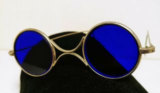 Vintage Blue Welding Glasses