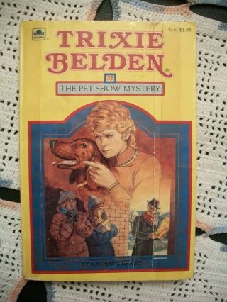 Trixie Belden 37 - The Pet Show Mystery (square Pb Edition) Ex - Library