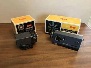 Vintage Kodak Instamatic M6 8 Movie Camera W/ Box And Light