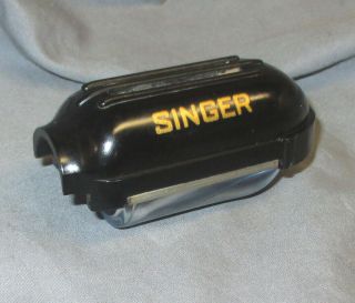 Vintage Singer 66 15 - 91 Sewing Machine Lamp Light Shroud Cover Glass Lens 1950 