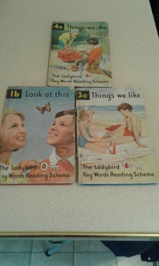 Vintage Ladybird Books Set Of 3 Key Words Reading Scheme,  Etc.  1960s To 1970s