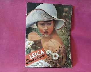 1934 Brochure:.  Interchangeable LEICA Lenses,  Plus Leica For Color Photography 4