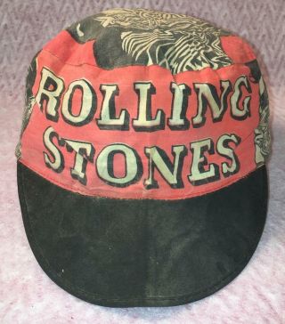 Authentic Vintage Rolling Stones Tattoo You Tour Souvenir Hat Richards Jagger