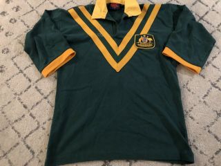 Vintage 80s/90s Arl Australian Kangaroos Rugby League Jersey
