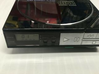 Vintage 1985 SONY D - 5 CD Compact Player Discman Japan AC Adapter 5