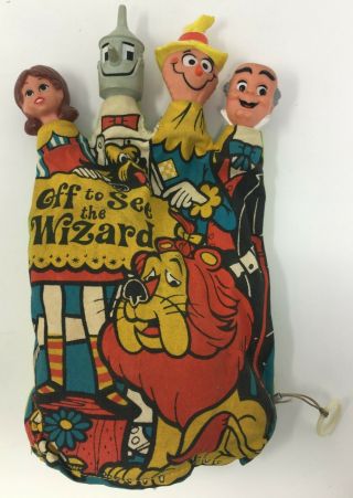 Vintage Mattel 1967 Off To See The Wizard Hand Puppet Pull String Non