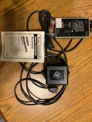 Texas Instruments Ac Adapter Power Supply Ac - 9500 & Video Modulator Um1381 - 1