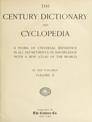 The Century dictionary and cyclopedia – 12 Vintage e - Books PDF on 1 DATA DVD 2