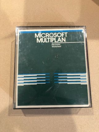 Vintage Software - Microsoft Multiplan For Apple Ii With Discs