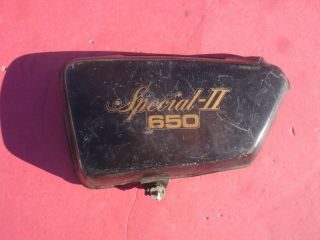 Vintage 1980 Yamaha XS 650 Special II Motorcycle Left Side Panel Cover 2