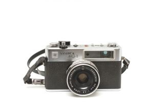 Yashica Electro Mg - 1 35mm Vintage Film Camera Kit Yashinon F/2.  8 45mm Lens Japan
